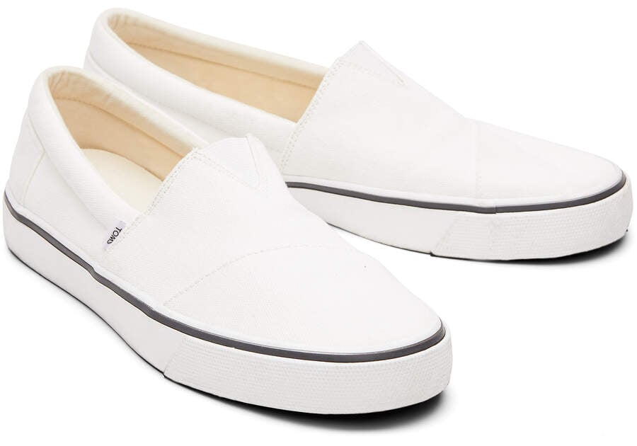 White Men's Toms Fenix Slip On Ireland | IE418-007