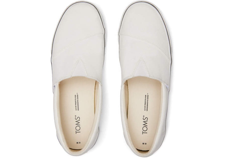 White Men's Toms Fenix Slip On Ireland | IE418-007