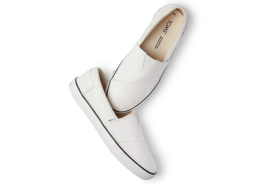 White Men's Toms Fenix Slip On Ireland | IE418-007