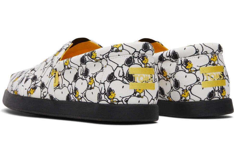 White Peanuts Print Men's Toms X Peanuts® Alp Fwd Alpargatas Ireland | IE049-198