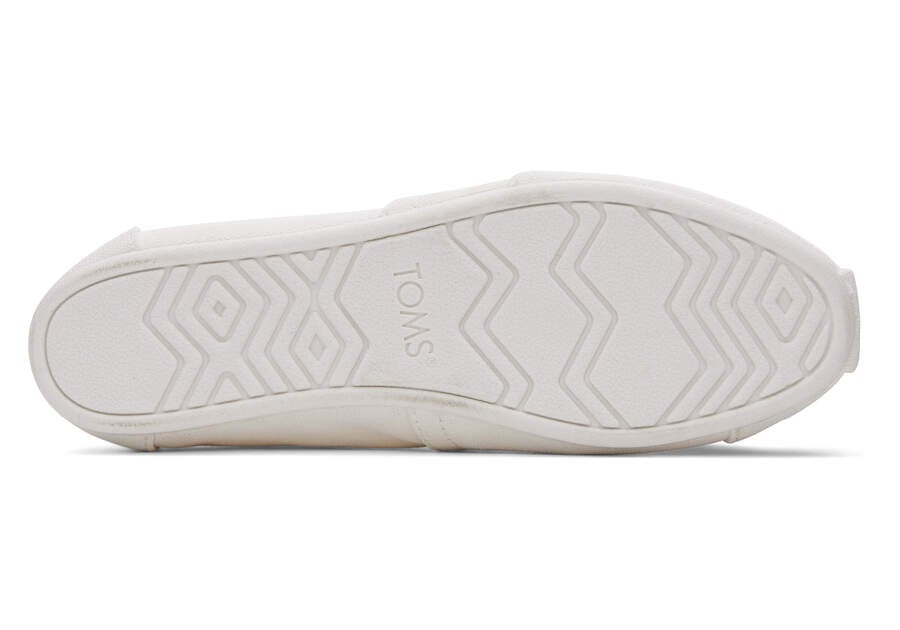 White Women's Toms Alpargata Recycled Cotton Canvas Alpargatas Ireland | IE274-236