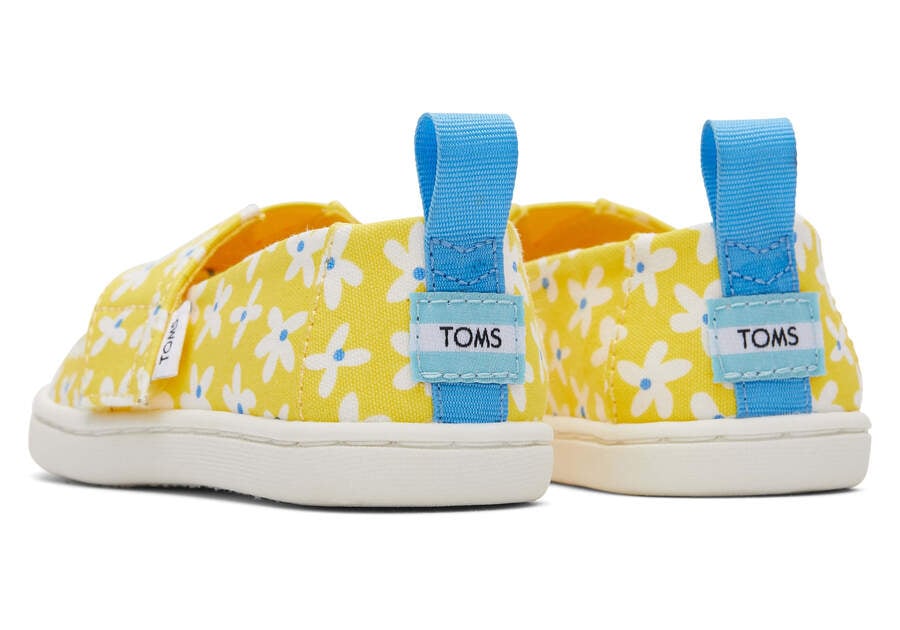 Yellow Daisies Kids' Toms Tiny Alpargata Sun Daisies Alpargatas Ireland | IE802-463