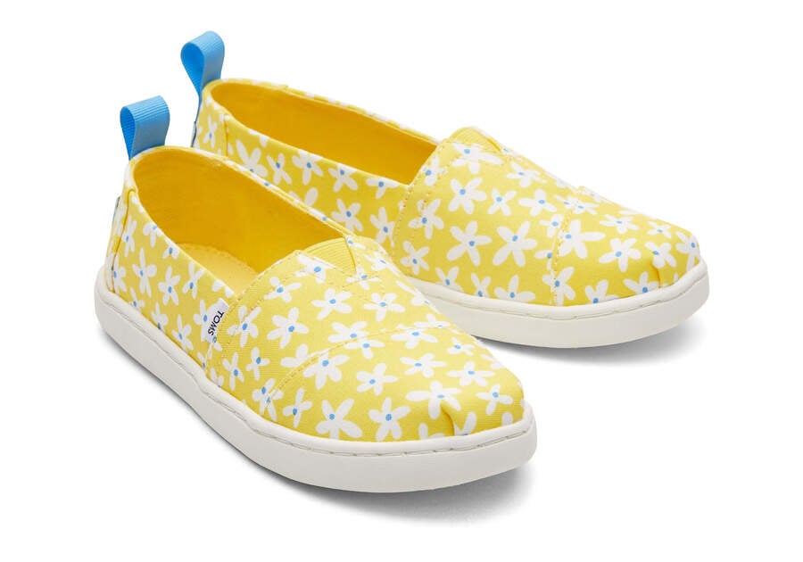 Yellow Daisies Kids' Toms Youth Alpargata Sun Daisies Alpargatas Ireland | IE435-324